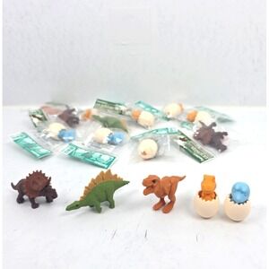 Lot of 11 Iwako‎ Japanese 3D Puzzle Erasers Dinosaurs and Dino Babies Eggs NEW